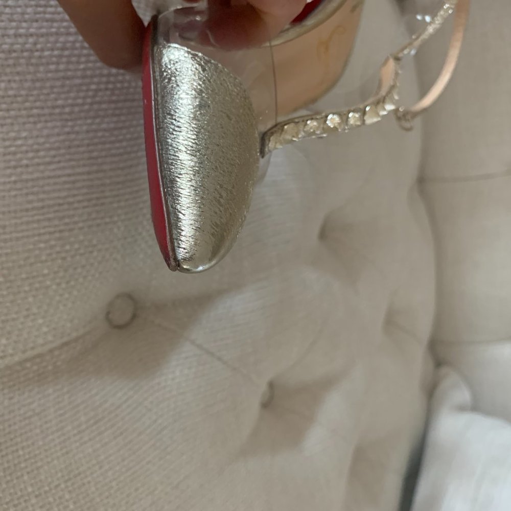 Metallic PVC Nosy Spikes 100 Pumps - Picture 2 of 4